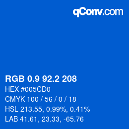 Color code: RGB 0.9 92.2 208 | qconv.com