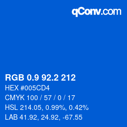 Color code: RGB 0.9 92.2 212 | qconv.com