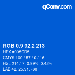 Color code: RGB 0.9 92.2 213 | qconv.com