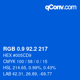 Color code: RGB 0.9 92.2 217 | qconv.com
