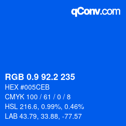 Color code: RGB 0.9 92.2 235 | qconv.com