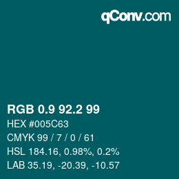 Color code: RGB 0.9 92.2 99 | qconv.com