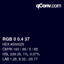 カラーコード: RGB 0 0.4 37 | qconv.com