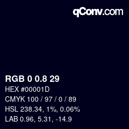 Color code: RGB 0 0.8 29 | qconv.com