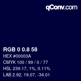 Color code: RGB 0 0.8 58 | qconv.com