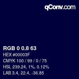 Color code: RGB 0 0.8 63 | qconv.com