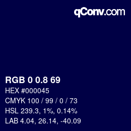 Color code: RGB 0 0.8 69 | qconv.com