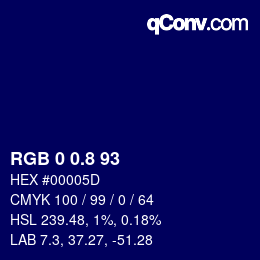 Color code: RGB 0 0.8 93 | qconv.com