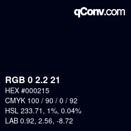 Color code: RGB 0 2.2 21 | qconv.com