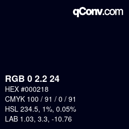 Color code: RGB 0 2.2 24 | qconv.com