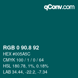 Farbcode: RGB 0 90.8 92 | qconv.com
