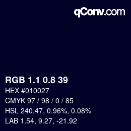 Color code: RGB 1.1 0.8 39 | qconv.com