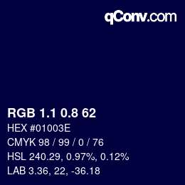Color code: RGB 1.1 0.8 62 | qconv.com
