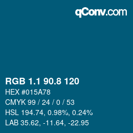カラーコード: RGB 1.1 90.8 120 | qconv.com