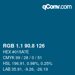Color code: RGB 1.1 90.8 126 | qconv.com