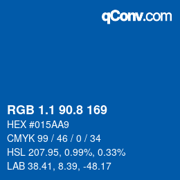 Color code: RGB 1.1 90.8 169 | qconv.com