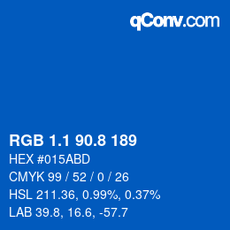 Color code: RGB 1.1 90.8 189 | qconv.com