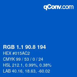 Color code: RGB 1.1 90.8 194 | qconv.com