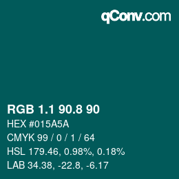 カラーコード: RGB 1.1 90.8 90 | qconv.com