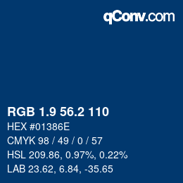 Color code: RGB 1.9 56.2 110 | qconv.com