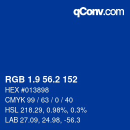 Color code: RGB 1.9 56.2 152 | qconv.com