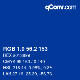 Color code: RGB 1.9 56.2 153 | qconv.com