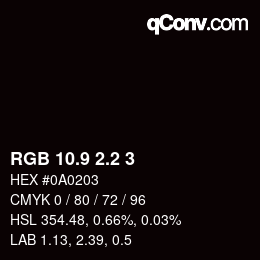 Color code: RGB 10.9 2.2 3 | qconv.com