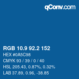 Color code: RGB 10.9 92.2 152 | qconv.com