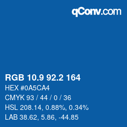 Color code: RGB 10.9 92.2 164 | qconv.com