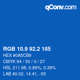 Color code: RGB 10.9 92.2 185 | qconv.com