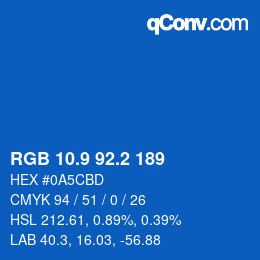 Color code: RGB 10.9 92.2 189 | qconv.com