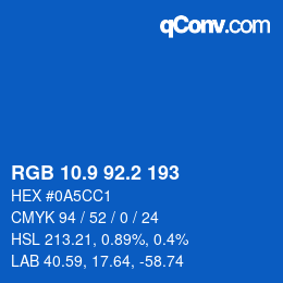 Color code: RGB 10.9 92.2 193 | qconv.com