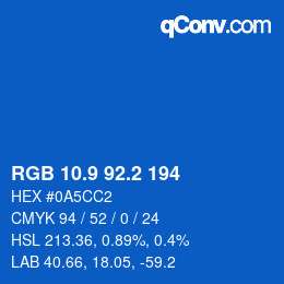 Color code: RGB 10.9 92.2 194 | qconv.com