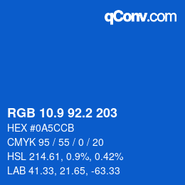 Color code: RGB 10.9 92.2 203 | qconv.com
