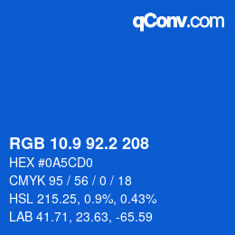 Color code: RGB 10.9 92.2 208 | qconv.com