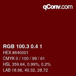 カラーコード: RGB 100.3 0.4 1 | qconv.com