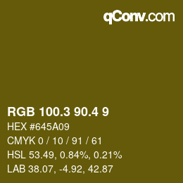 カラーコード: RGB 100.3 90.4 9 | qconv.com