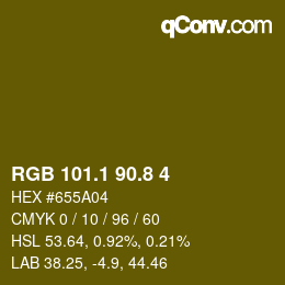 Color code: RGB 101.1 90.8 4 | qconv.com