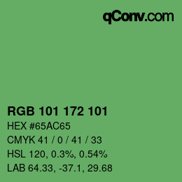 Color code: RGB 101 172 101 | qconv.com