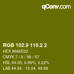 カラーコード: RGB 102.9 110.2 2 | qconv.com