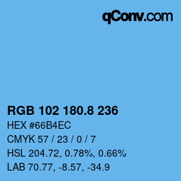 Color code: RGB 102 180.8 236 | qconv.com