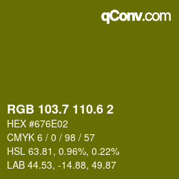 カラーコード: RGB 103.7 110.6 2 | qconv.com