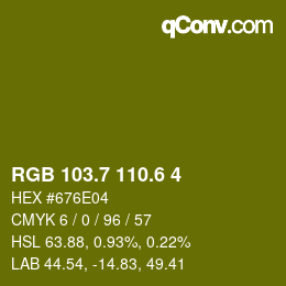カラーコード: RGB 103.7 110.6 4 | qconv.com