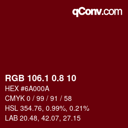 Color code: RGB 106.1 0.8 10 | qconv.com