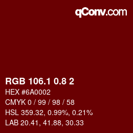 カラーコード: RGB 106.1 0.8 2 | qconv.com