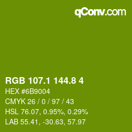 カラーコード: RGB 107.1 144.8 4 | qconv.com