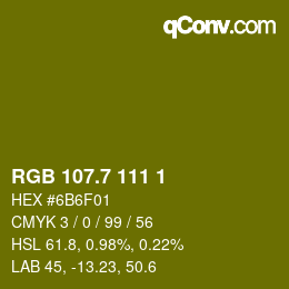 カラーコード: RGB 107.7 111 1 | qconv.com