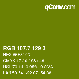 カラーコード: RGB 107.7 129 3 | qconv.com