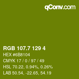 カラーコード: RGB 107.7 129 4 | qconv.com