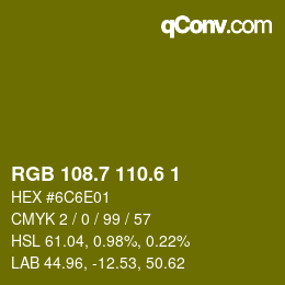カラーコード: RGB 108.7 110.6 1 | qconv.com